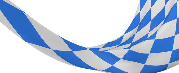 Wall Mural - fine 3d image of classic waved bavaria flag