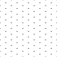 Poster - Square seamless background pattern from black minus symbols. The pattern is evenly filled. Vector illustration on white background