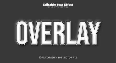 typography editable text effect in modern trend style