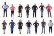 © curto - group of women and men with arms akimbo on white background