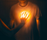 Fototapeta  - Glowing heart