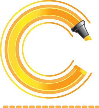 Creative Letter - C - Illustration