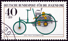 Postage Stamp Germany 1982 Benz, 1886, Antique Car