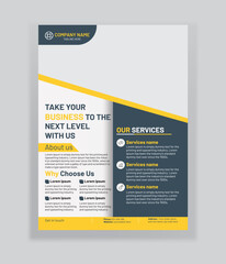 corporate flyer creative template design. business flyer poster pamphlet brochure cover design layou