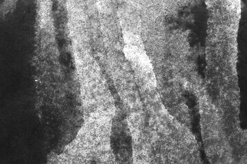 Poster - black and white texture of old paper with water stains as a background.