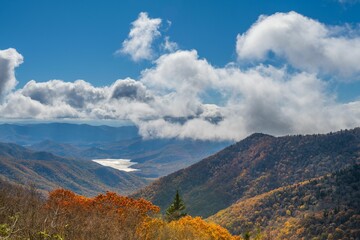 Wall Mural - Amazing autumn colors in Great Smoky Mountains