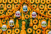 Celebración De Día De Muertos En Ciudad De Mexico