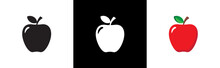 Apple Icon Symbol Signs, Vector Illustration