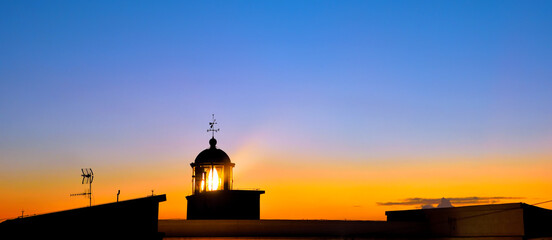 Sticker - the lighthouse of Capo Vaticano Calabria Italy