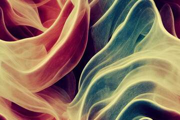 Wall Mural - 3d Seamless pattern inspired by Rolling Smoke