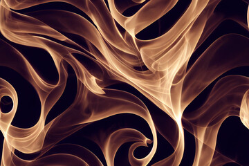 Wall Mural - 3d Seamless pattern inspired by Rolling Smoke