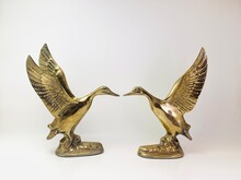 Golden Duck Statue