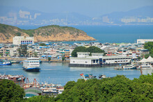 Beautiful Scenery Of Cheung Chau With Hong Kong Island In The Backdrop