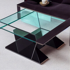 Poster - Glass coffee table