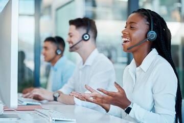 Sticker - Telemarketing, customer service and call center worker consulting online in sales crm company. Ecommerce, contact us and consultant with internet support, communication and conversation with computer