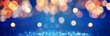 © Svetlana Kolpakova - Abstract Festive Background with colorful glitter lights. Defocused backdrop and shine bokeh. Banner