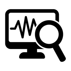 Canvas Print - Monitoring icon. Simple element from internet security collection. Creative Monitoring icon for web design, templates, infographics and more.