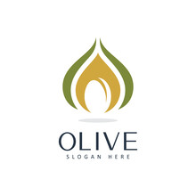 Olive Oil Logo Beauty And Spa Design Template