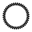 © eestingnef - Ring of spiral telephone cable. Isolated on transparent background. 3D rendering.