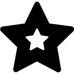 Sticker - Star Flat Vector Icon