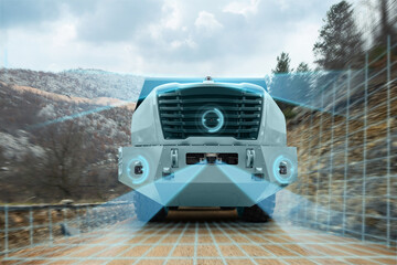 Poster - Machine vision system of an autonomous self driving truck.