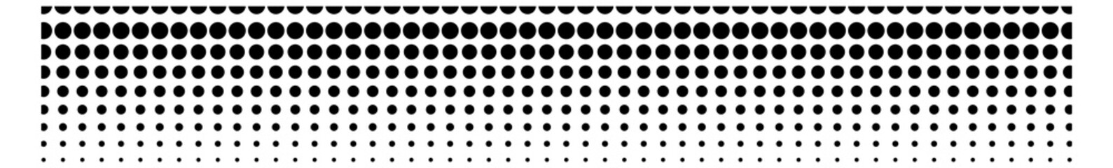 Poster - vertical dot pattern gradient. halftone shadow border