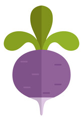 Sticker - Beet icon. Sweet root symbol. Organic vegetable