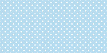 Baby Blue Polka Dots Seamless Patterrn Vector