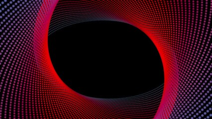 Poster - Radial particles. Computer generated 3d render