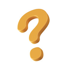 Poster - 3d question mark icon questioning for answers