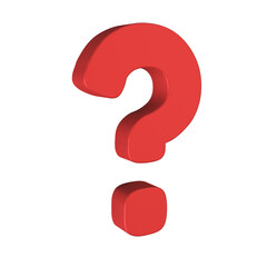 Poster - 3d question mark icon questioning for answers