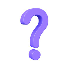 Poster - 3d question mark icon questioning for answers