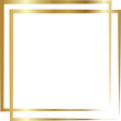 © bebuntoon - Gold square frame. Luxury geometric square element.