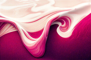 Wall Mural - Pink white flowing background