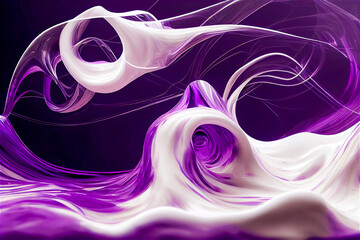 Wall Mural - Purple and white fluid background