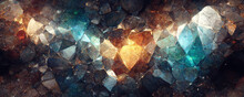 Beautiful Seamless Diamond Gemstone Background