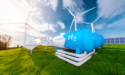 green hydrogen renewable energy production pipeline - green hydrogen gas for clean electricity solar