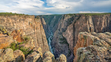 Evening At The Black Canyon Of The Gunnison National Park, North Rim - Balanced Rock View