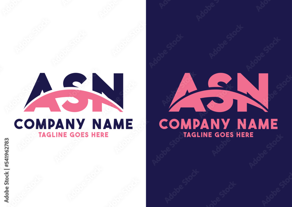 Letter ASN logo design vector template, ASN logo Stock Vector | Adobe Stock