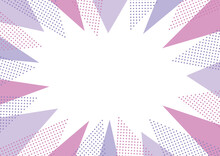 幾何学　フレーム  集中線　紫