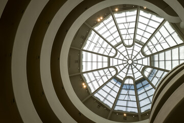 ceiling of the museum