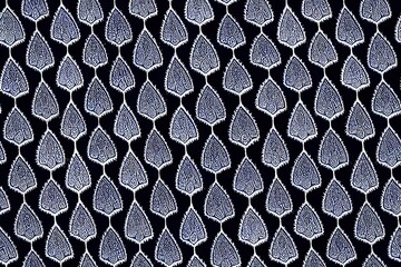 Poster - seamless paisley pattern. allover ethnic ikat design in indigo color for wallpaper, textile, fashion