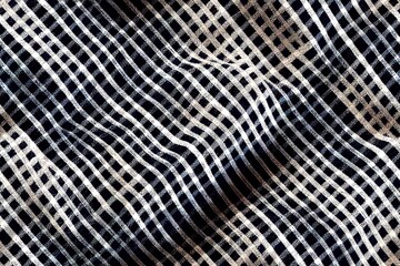 Canvas Print - Blue plaid pattern seamless texture. Herringbone tartan check plaid graphic for flannel shirt, skirt, poncho, throw, other modern spring autumn winter everyday fashion textile print.