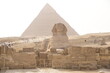 Sphinx and Giza Pyramids