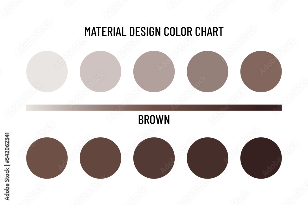 Material design color chart. Color scheme. Stock Vector | Adobe Stock