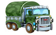 © honeyflavour - cartoon happy and funny off road military truck isolated