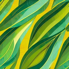 Sticker - Tropical banana leaf Wallpaper, Luxury nature leaves pattern design, Golden banana leaf line arts, print, cover, 2d illustrated illustration.