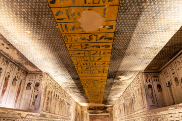 Canvas Print - Tomb of Rameses III, Luxor, Egypt