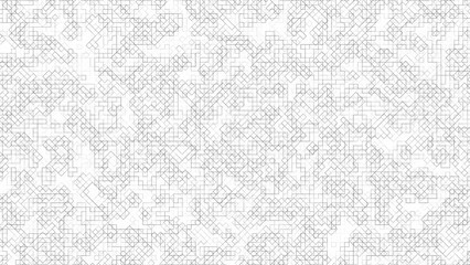 Wall Mural - Square Grid Digital Displacment Map Black And White Isolated Alpha Overlay Transparent PNG Background