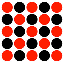 Red Black Dots Vector Background. Red Black Doted Background.